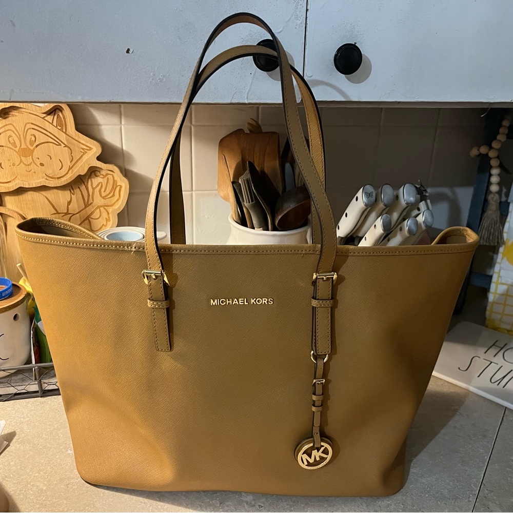 Michael Kors brown large tote